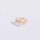 12 ZODIAC SIGNS IRREGULAR PEARL RINGS_CWMM5742