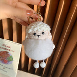 CUTE SMALL WOOL PLUSH BAG PENDANT CAR KEYCHAIN_CWMM2510