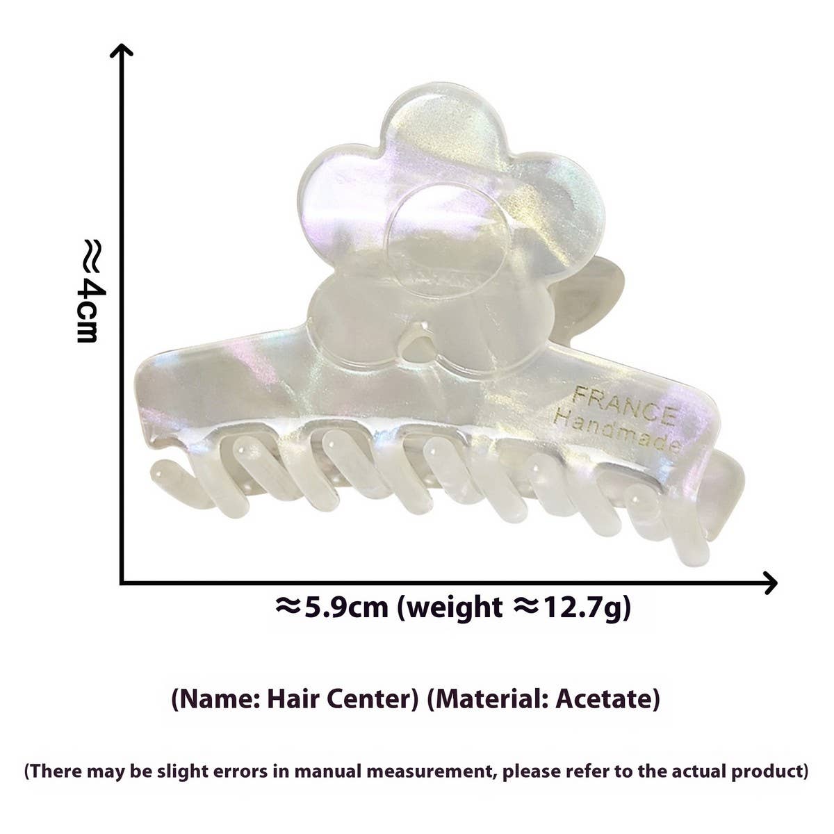 Elegant Acetate Flower Colorful Hair Clip_Cwaha07187