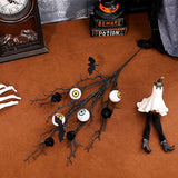 HALLOWEEN BAT EYE FLORAL STEM DECORATION_CWMM9868