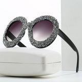 LARGE FRAME OVAL RHINESTONE SUNGLASSES_CWASG0840