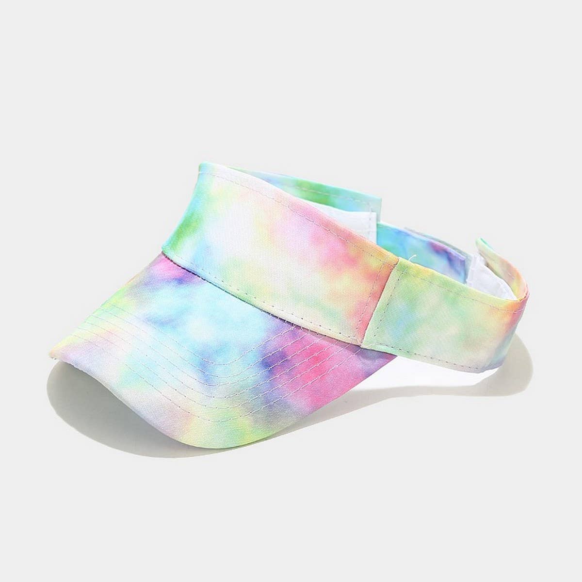 Tie-Dye Visor Hat Sunshade Cap For Spring/Summer_Cwah3296