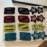 Velvet Triangle Hollow Bb Clip Chic Hairpin_Cwaha07970
