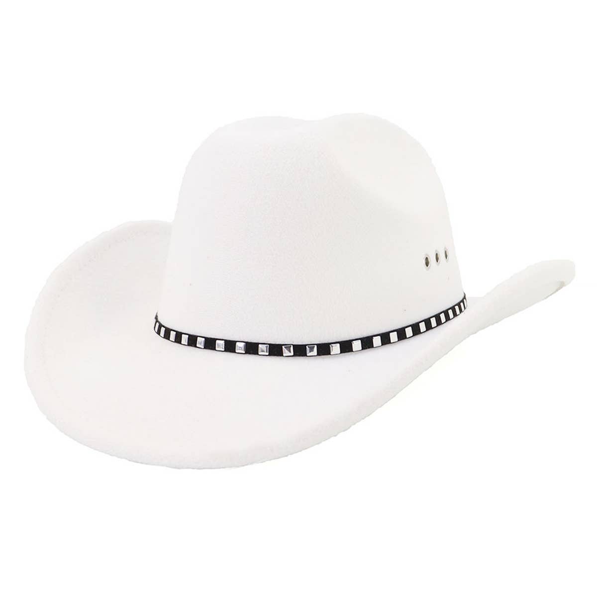Western Cowboy Felt Hat Wide Brim Ethnic Jazz Hat_Cwah0679