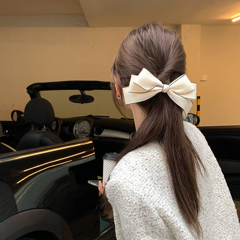 Bow Hair Clip Back Of The Head Premium Top Clip_Cwaha3281