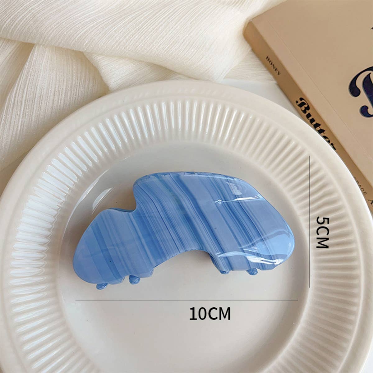 SIMPLE ACETATE HAIR CLAW FRENCH STYLE SHARK CLIP_CWAHA2639