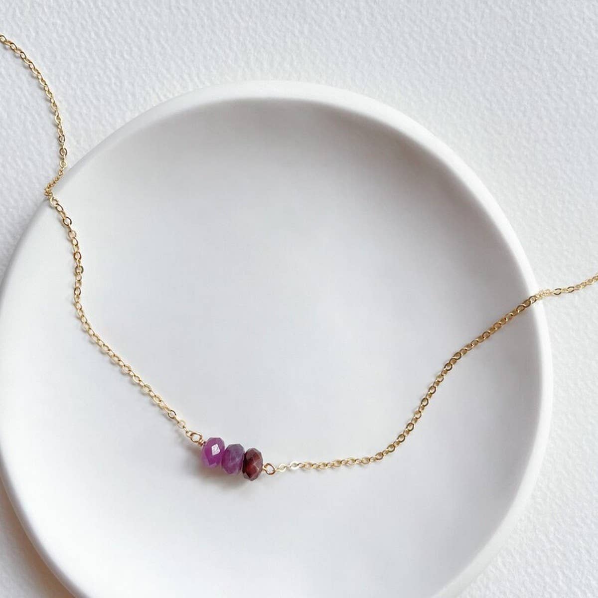 NATURAL STONE ABACUS BEAD WOMENS NECKLACE_CWAJE1062