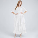 HALLOWEEN COSTUME SQUARE NECK TIED WAIST DRESS_CWMM1508