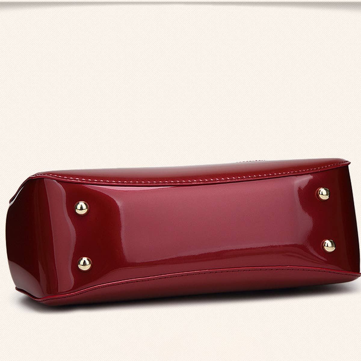 Vintage Print Shiny Shell Tote Bag_Cwab2640