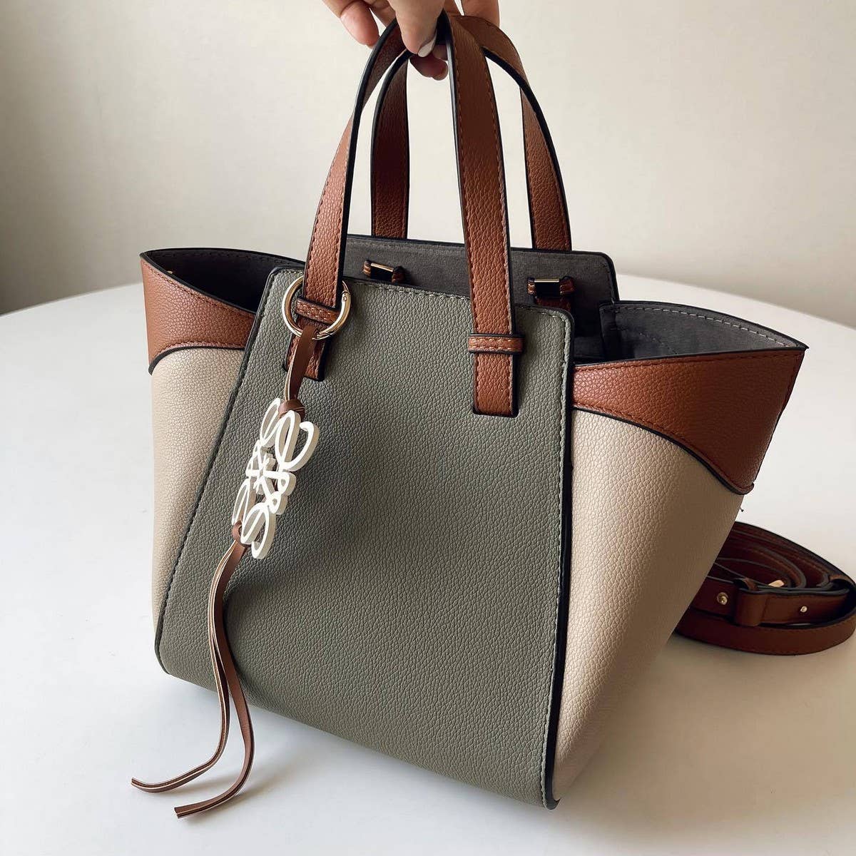 SIMPLE SPLICING CONTRASTING COLORS CROSSBODY BAG_CWAB1944