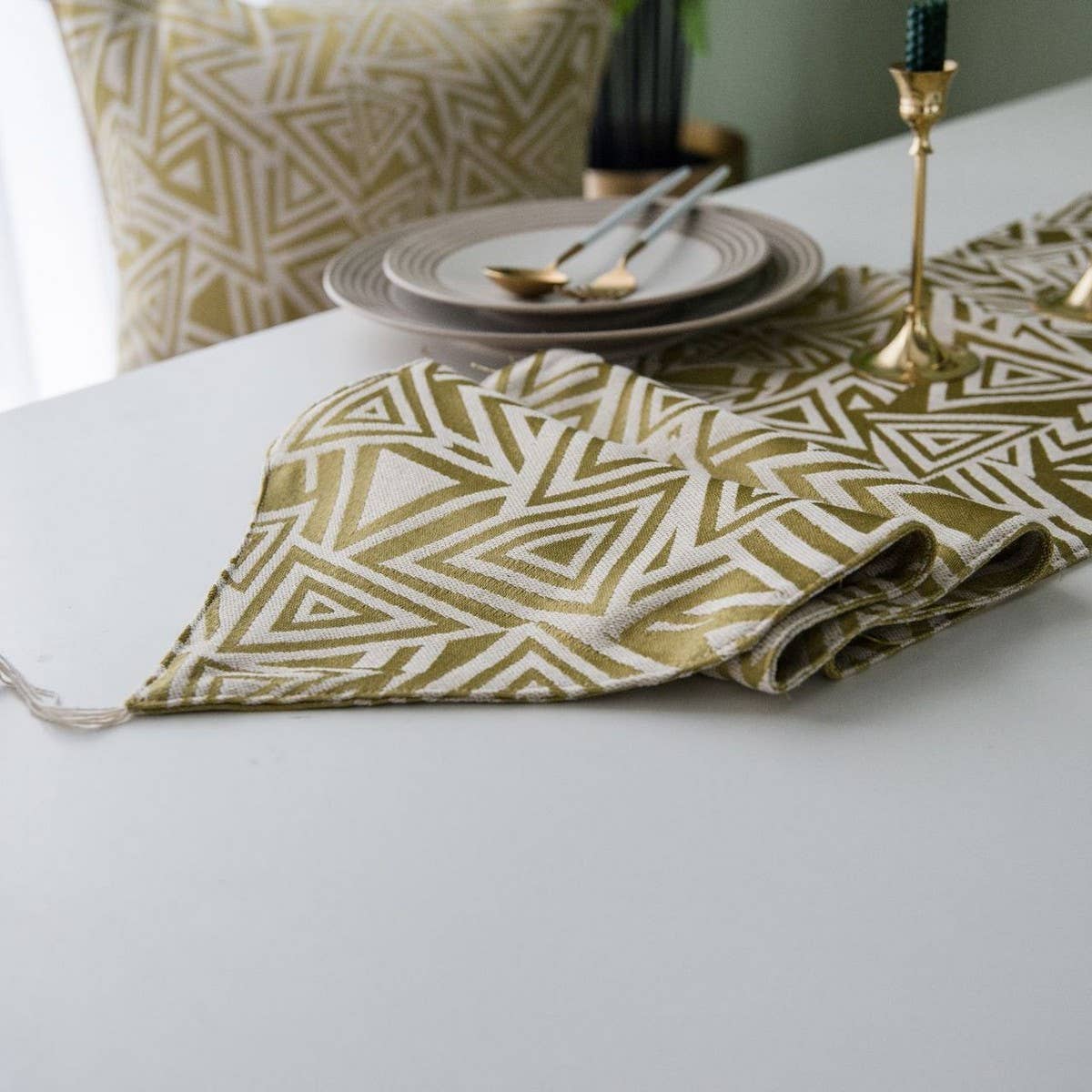 MODERN SIMPLE LONG COFFEE TABLE TABLECLOTH_CWMM1015