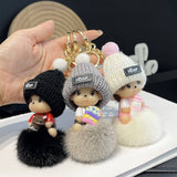 CUTE CARTOON MONCHHICHI CAR KEYCHAIN PENDANT_CWMM2502