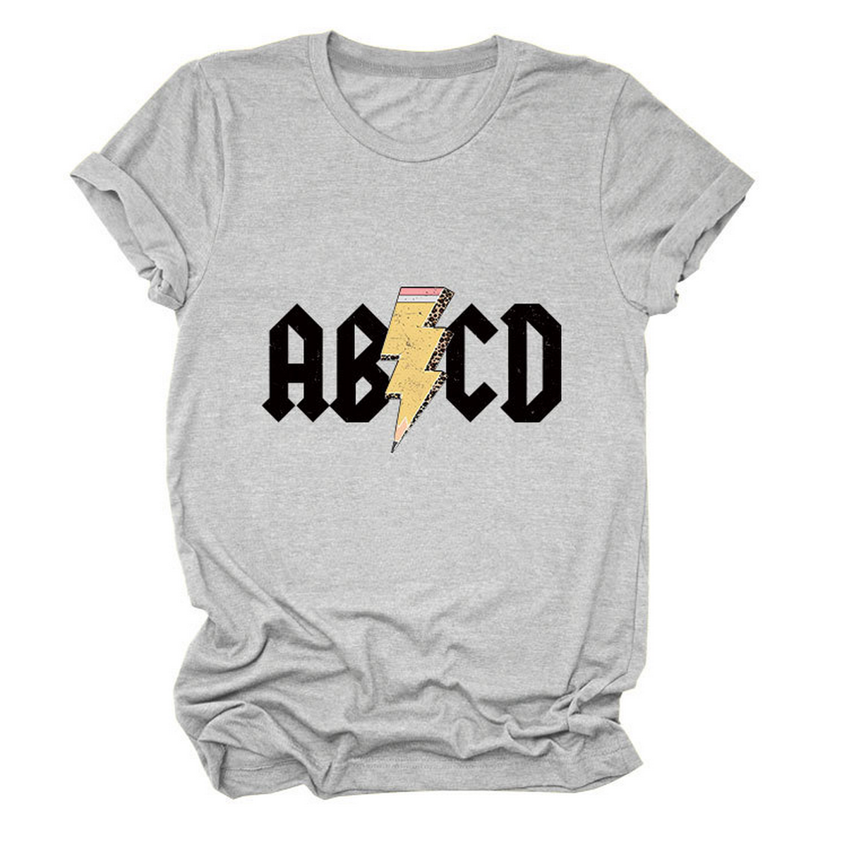 SUMMER NEW ARRIVAL PLUS SIZE TEE WITH LIGHTNING_CWTTS1476