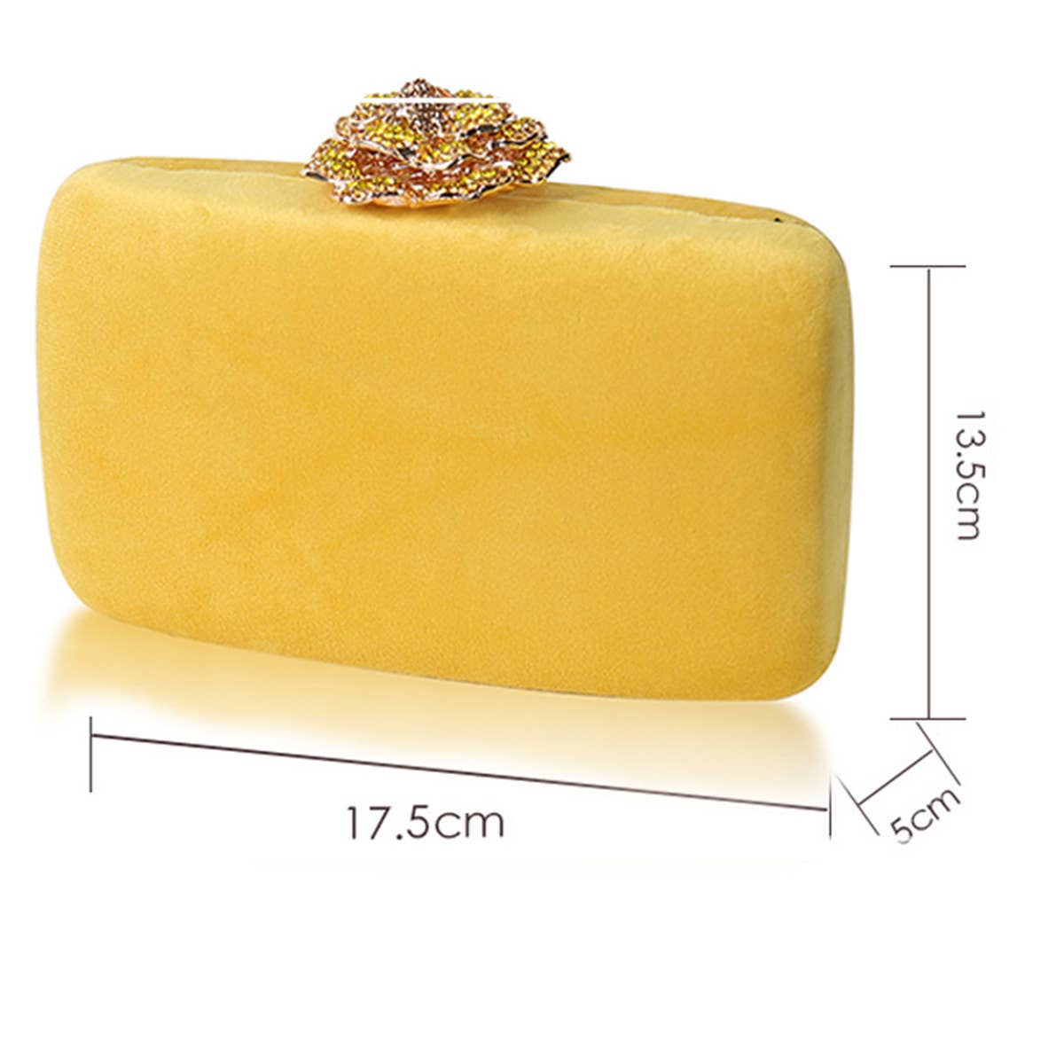 FASHION FLOWER DIAMOND SHOULDER BAG CLUTCH BAG_CWAB0601