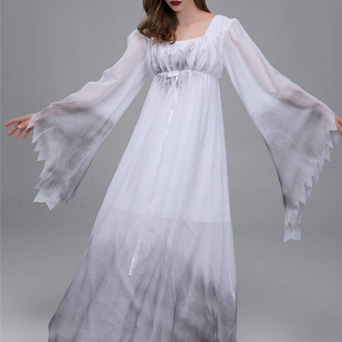 HALLOWEEN COSPLAY HORROR GHOST BRIDE LONG DRESS_CWMM1515