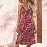 Summer Sexy Halter Slim Split Dress