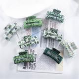 Cwaha1319_Elegant Green Series Hair Claw Clip
