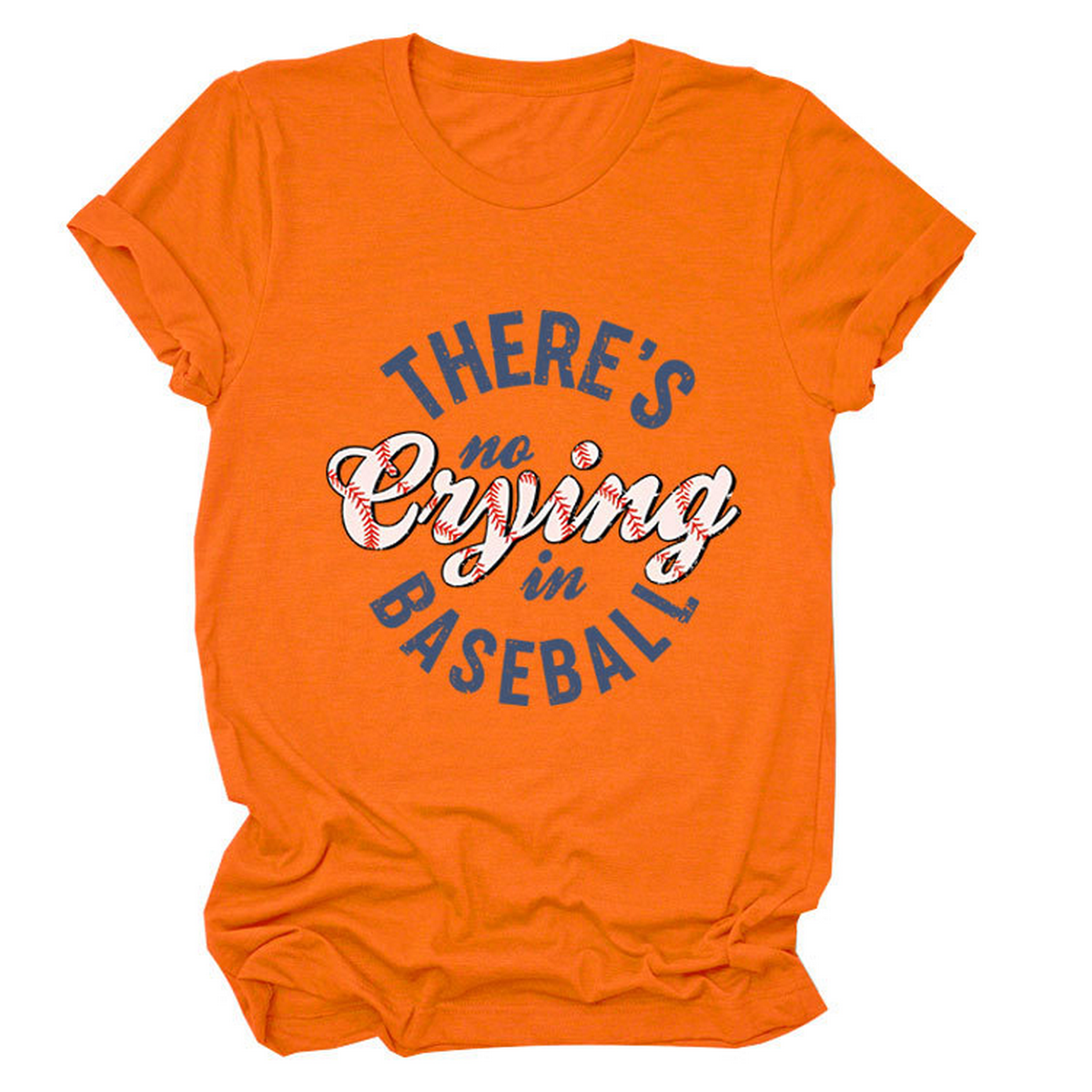 Womens No Crying In Baseball Graphic Teep_Cwttsl0481
