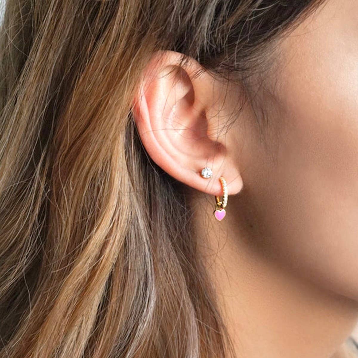 NEW SIMPLE MULTI COLOR LOVE GEOMETRIC EARRINGS_CWAJE1764