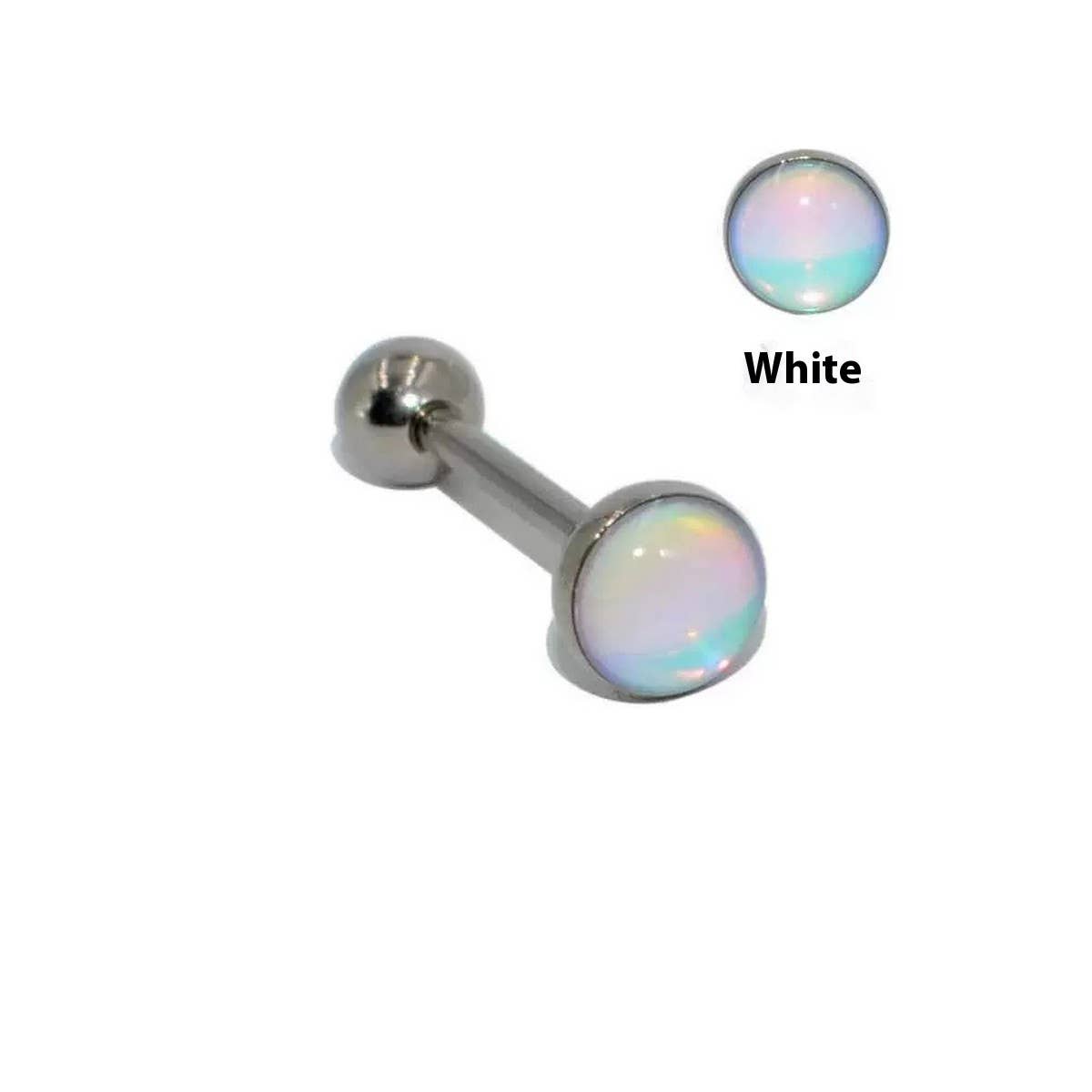 STEEL GRADIENT TONGUE BAR PIERCING JEWELRY_CWMM9593