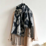 PRINT WINTER SCARF WARM THICK UNISEX SHAWL WRAP_CWASC0972