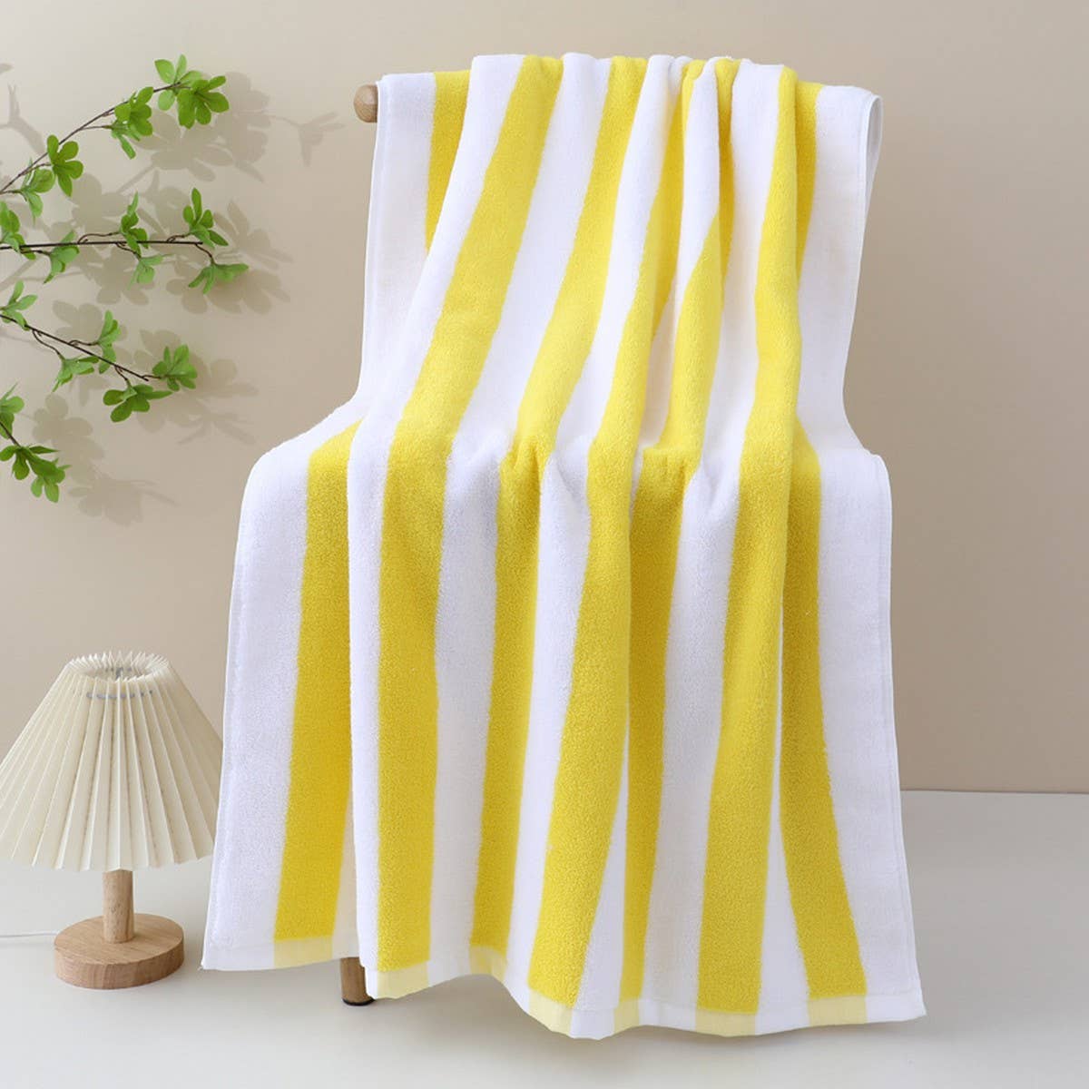 LARGE COTTON BEACH TOWEL BOLD STRIPE DESIGN_CWMM7604