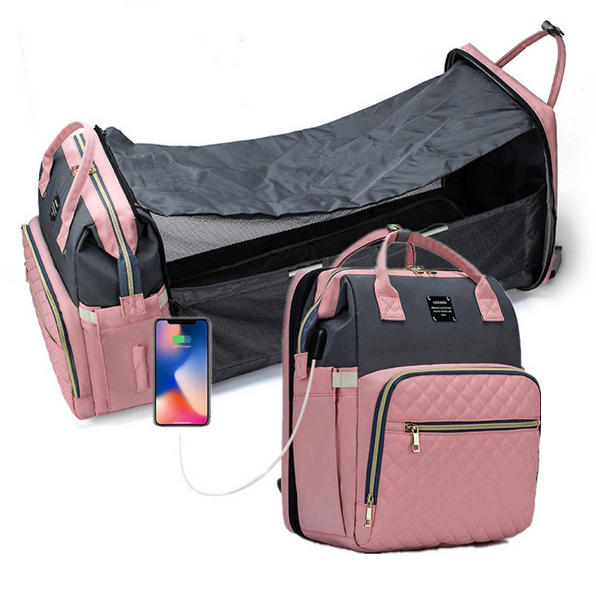 PORTABLE BACKPACK MOTHER AND BABY BAG_CWAB2233