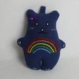 HAND EMBROIDERED RAINBOW BEAR PLUSH CHARM_CWMM6009