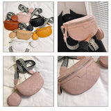 New Plaid Pu Chest Bag Crossbody Bag_Cwab2082