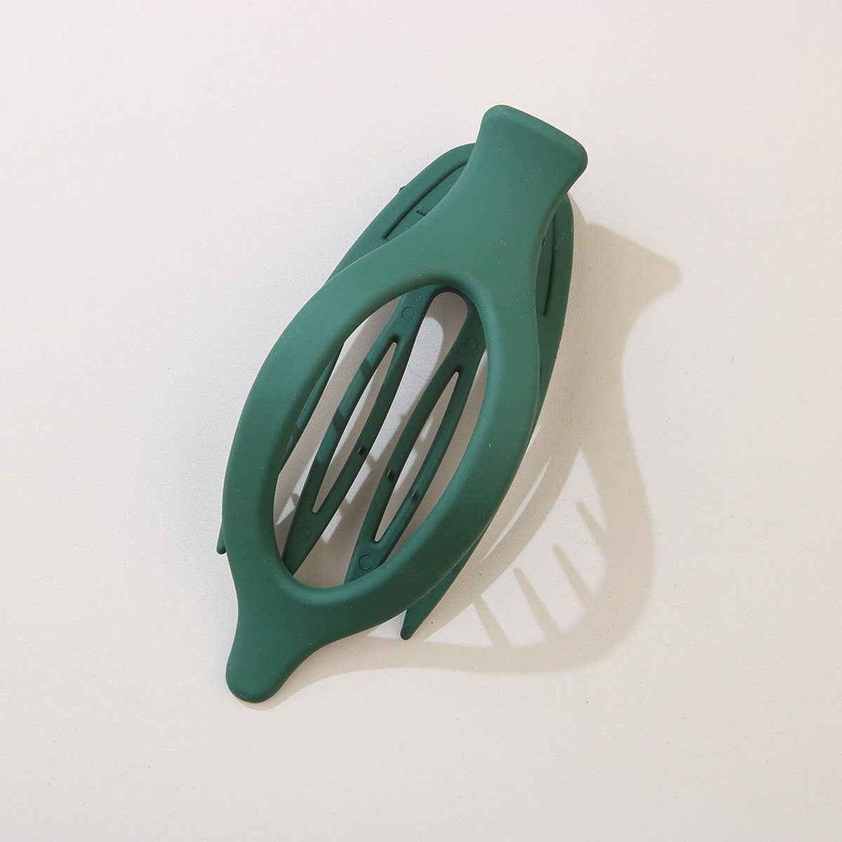 Glossy Matte Oval Hair Clip-Large Duckbill Style_Cwaha07479