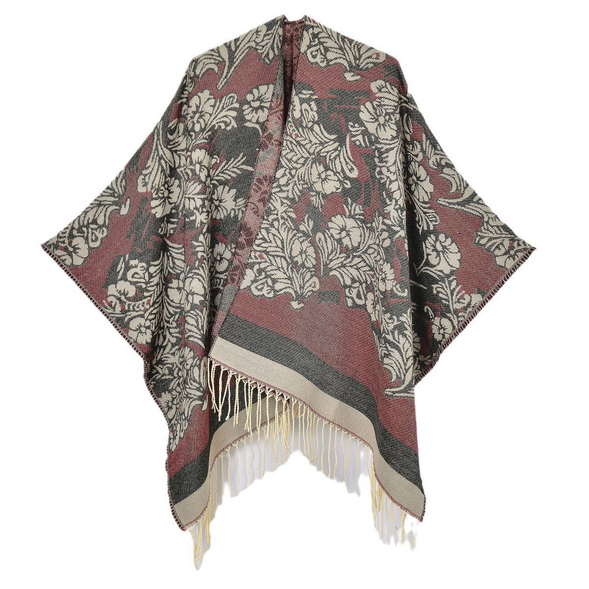 2024 NEW TASSEL CARDIGAN WITH SHAWL_CWASC0955