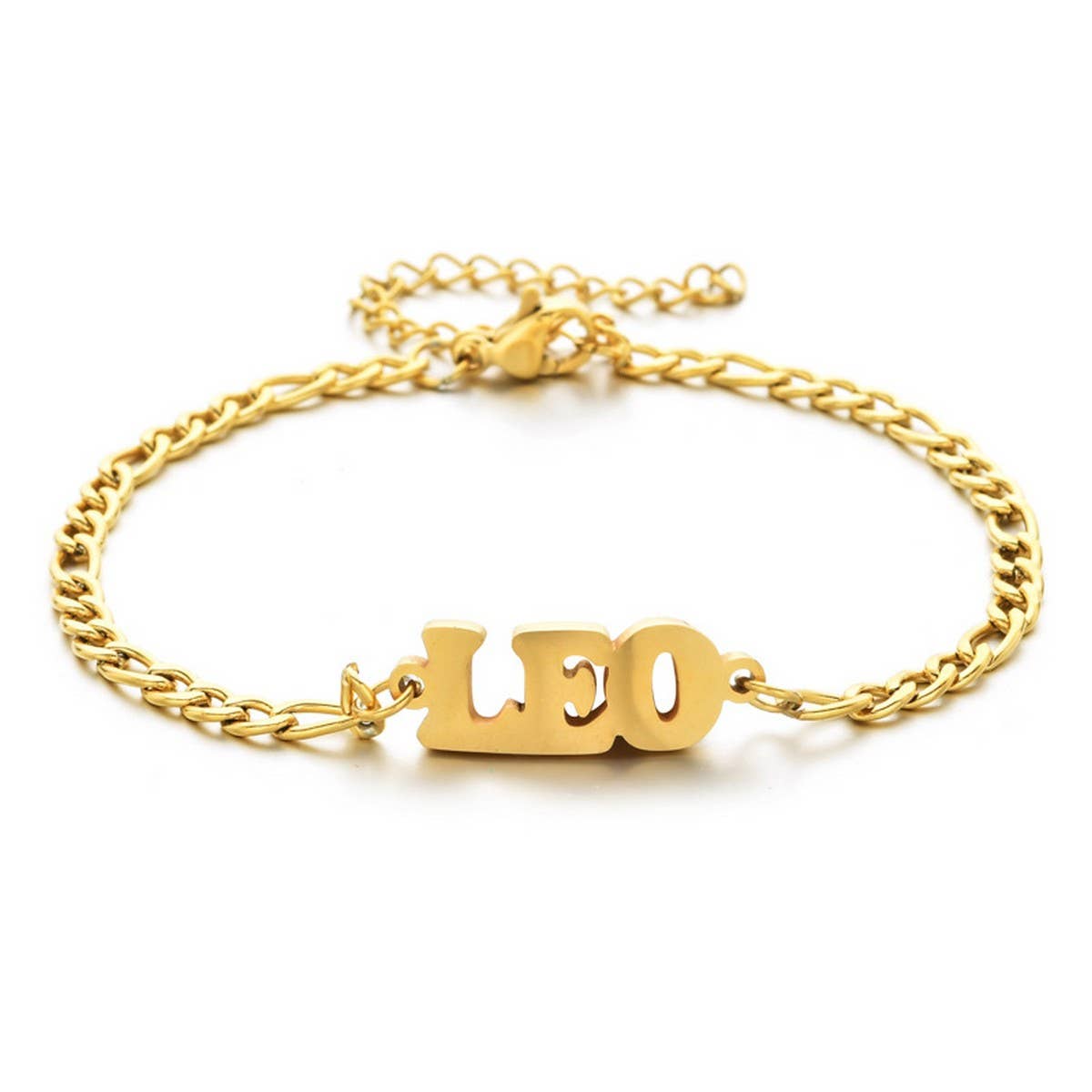 NEW STAINLESS STEEL ZODIAC PENDANT BRACELET_CWMM2716