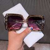 PERSONALIZED DIAMOND SIMPLE SQUARE FRAMESUNGLASSES_CWASG0820