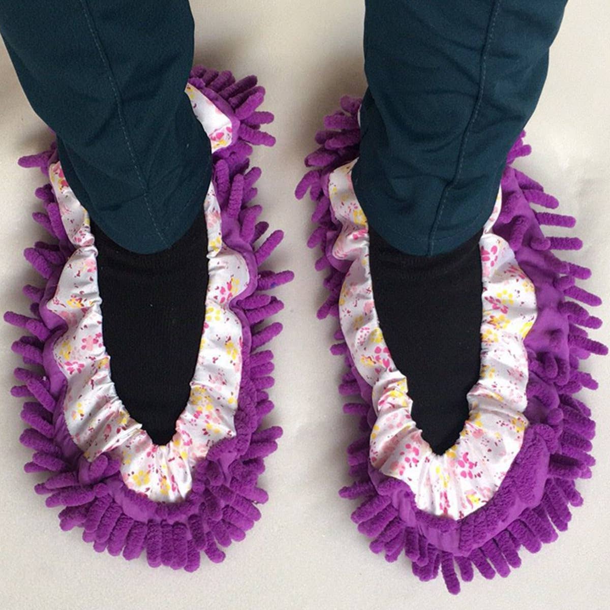 MICROFIBER MOP SLIPPERS SHOES COVER MOP SOCKS_CWMM0269