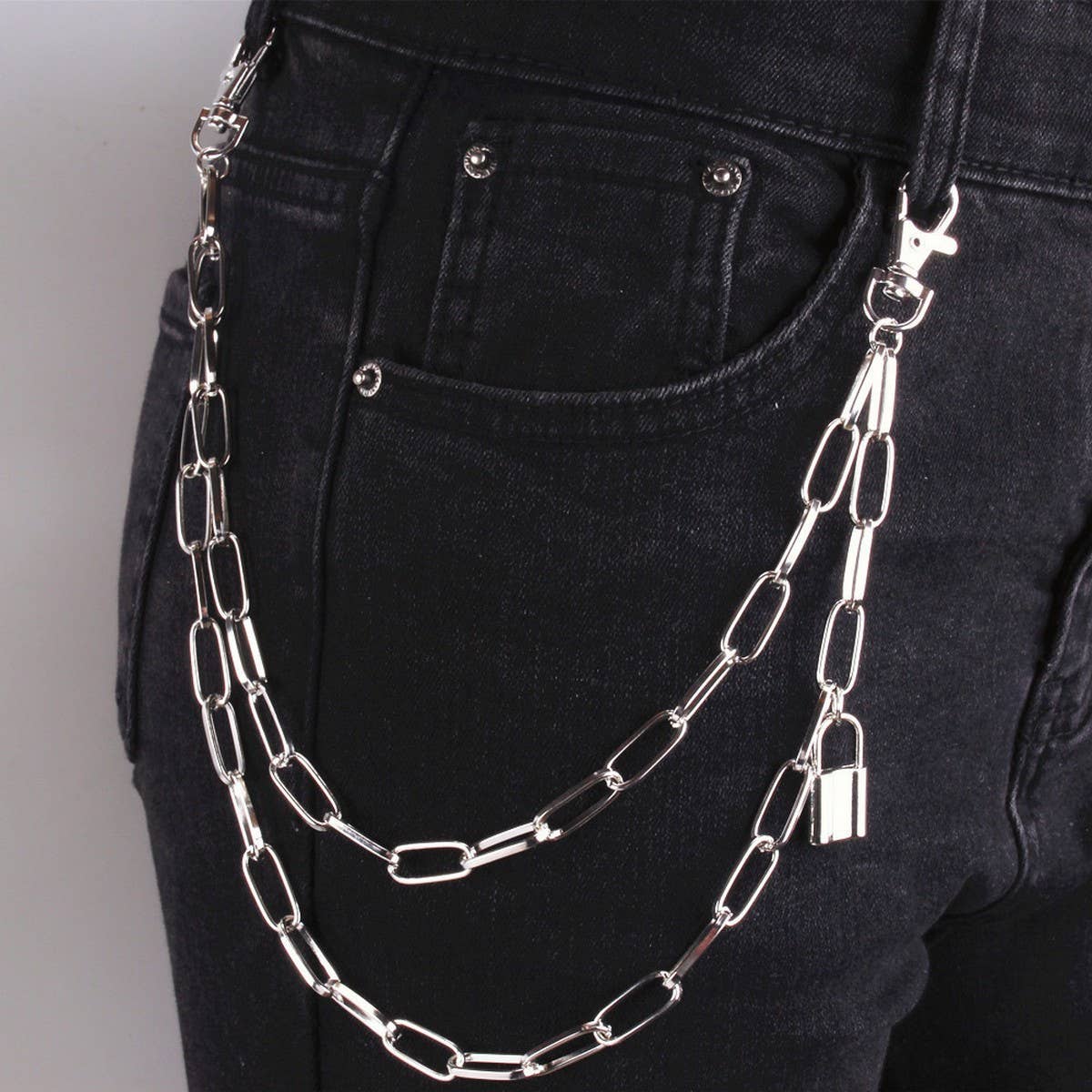 PUNK STYLE PERSONALITY HIP HOP PANTS CHAINS_CWMM0643