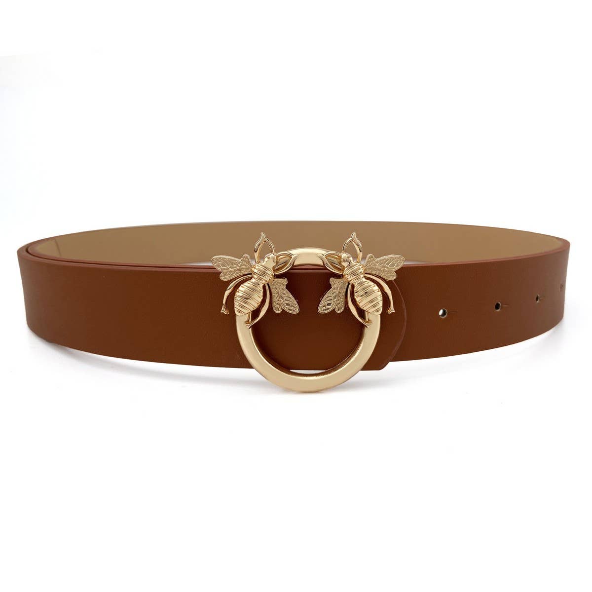 Women Fashion Retro Bees Buckle Belt_Cwabe0151