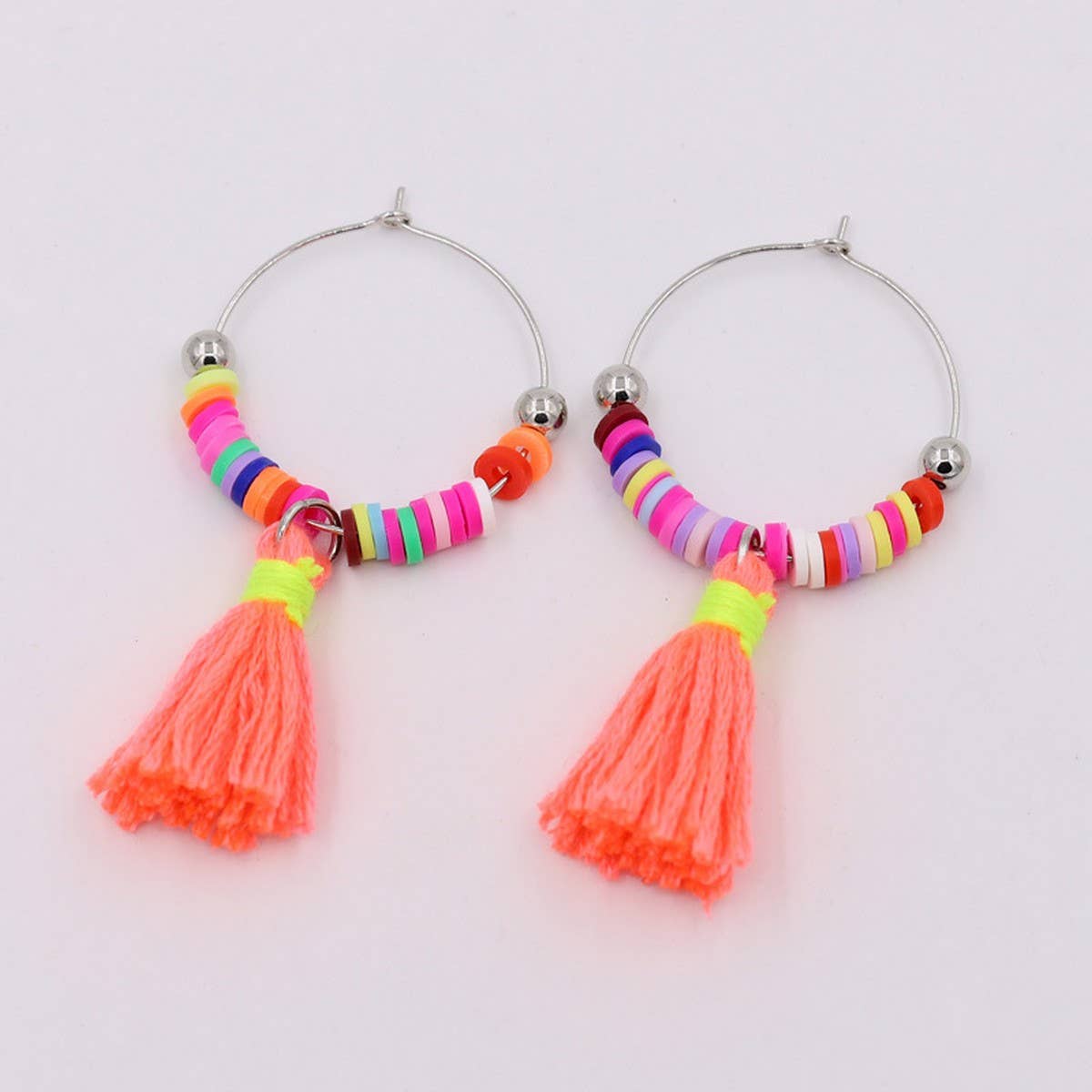 BOHEMIAN STYLE WOMENS COLORFUL TASSEL EARRINGS_CWMM3558