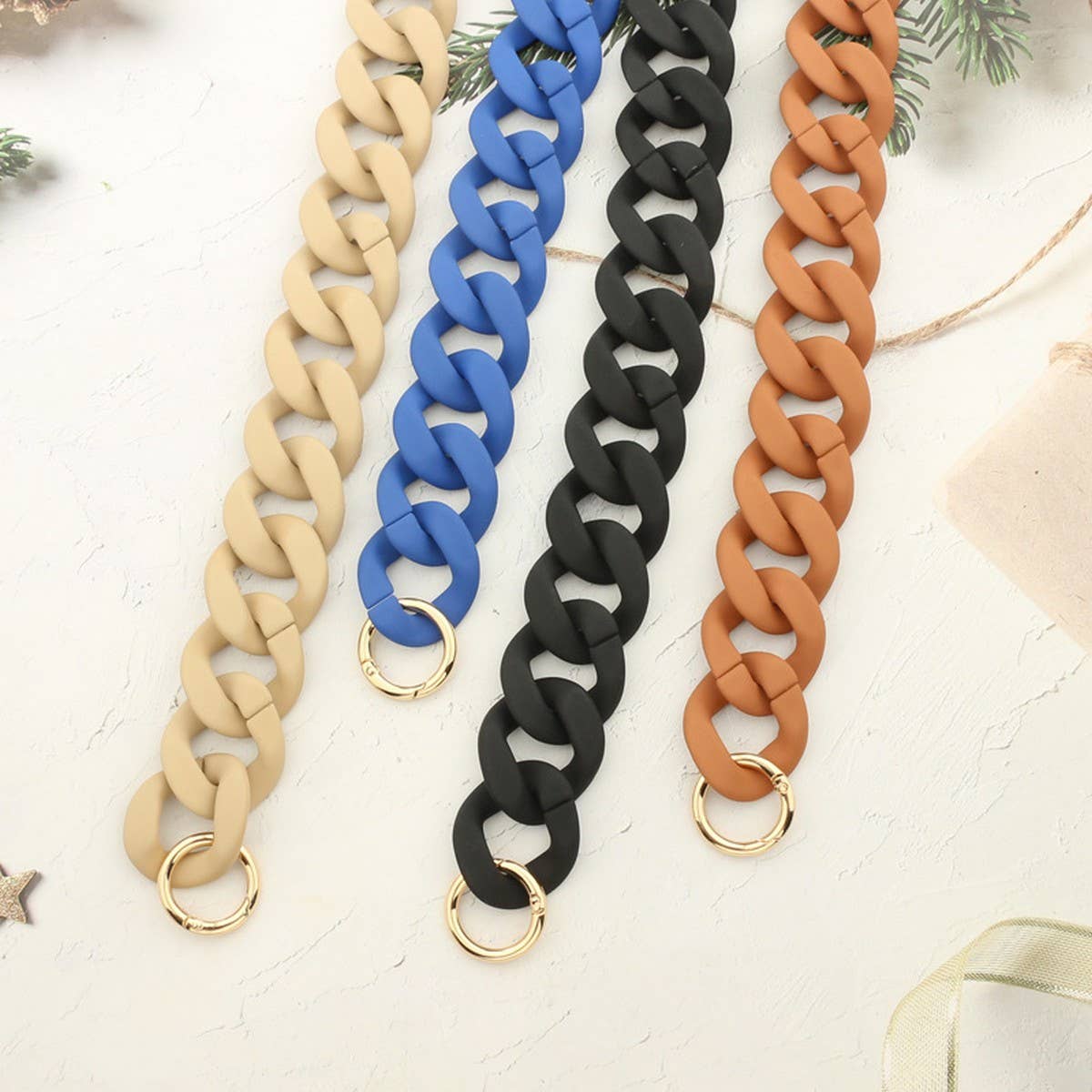 MACARON COLOR PHONE CASE CHAIN DIY BAG STRAP_CWAB5100