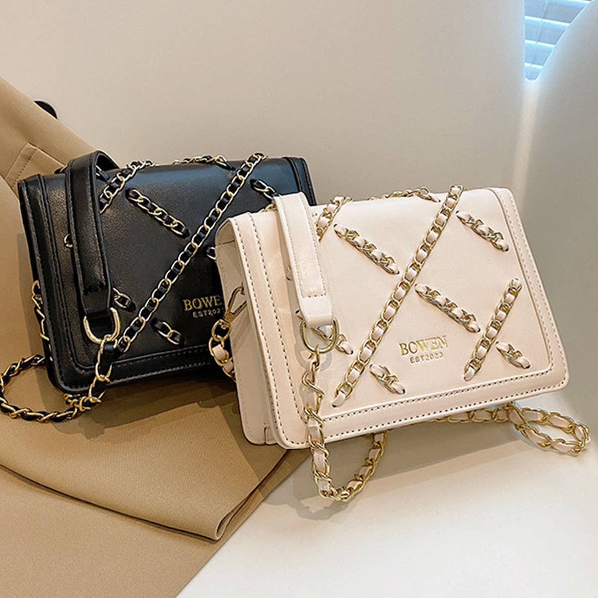 Women Braided Chain Crossbody Bag_Cwab1558