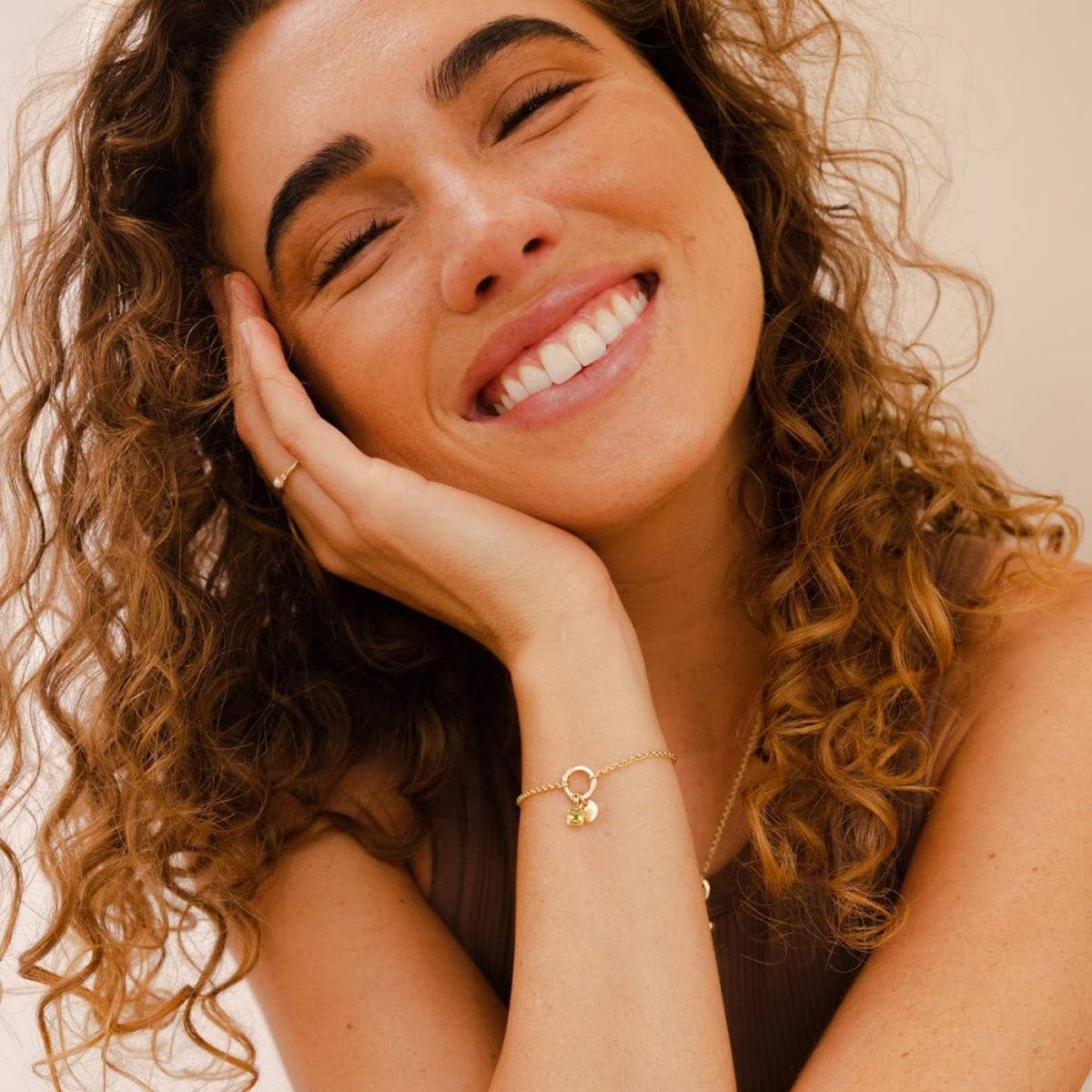 HIGH END SIMPLE LOOSE RING PAPER CLIP BRACELET_CWMM5738