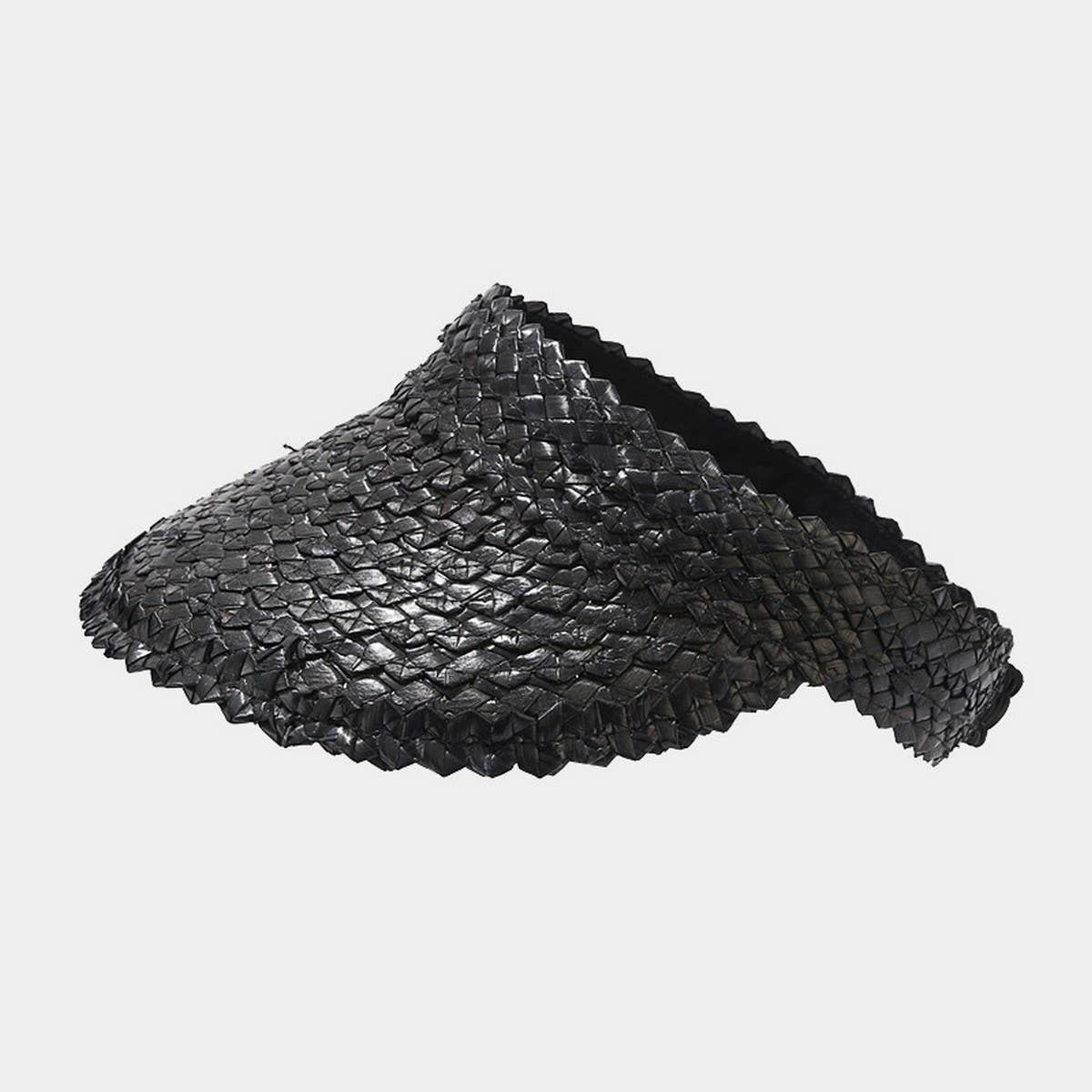 STRAW SUN VISOR SUMMER PONYTAIL UV PROTECTION HAT_CWAH3282