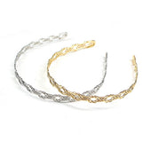 ELECTROPLATED LINEAR WRAP HEADBAND_CWAHA0977