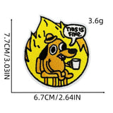 CARTOON CREATIVE BADGE EMBROIDERY PATCH_CWMM4068