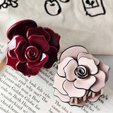 Rose Acetate Hair Clip - Sweet And Elegant_Cwaha07192