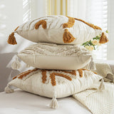 BOHO TUFTED EMBROIDERED PILLOW COVER FOR SOFA BED_CWMM7696