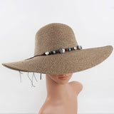 OUTDOOR LEISURE SUN PROTECTION DOME STRAW HAT_CWAH1205