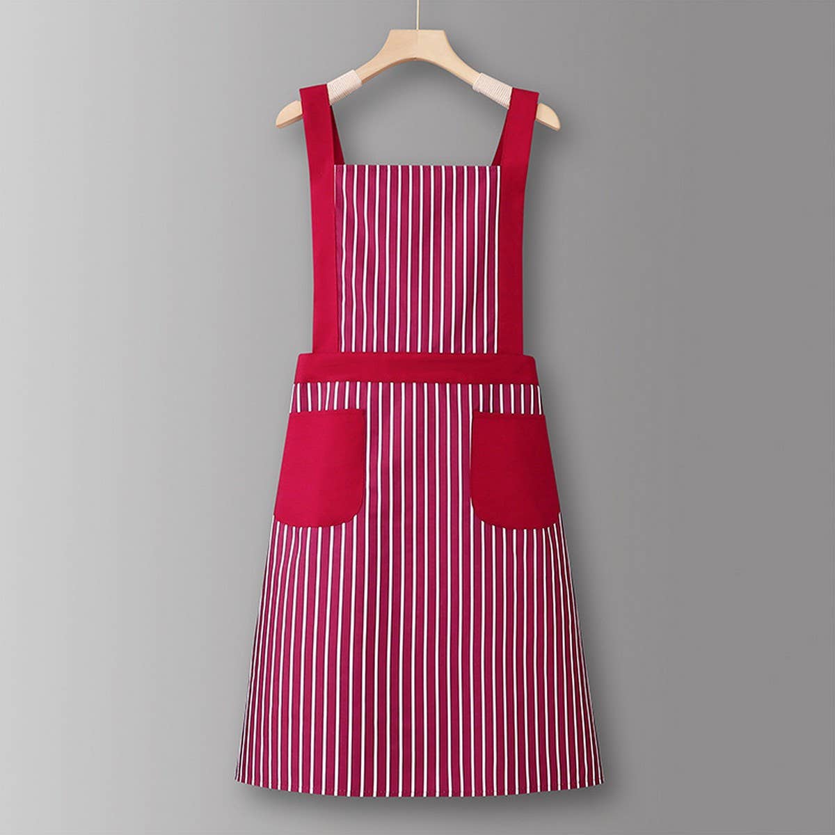 HOUNDSTOOTH SOLID COLOR WATERPROOF WORK APRON_CWMM6792