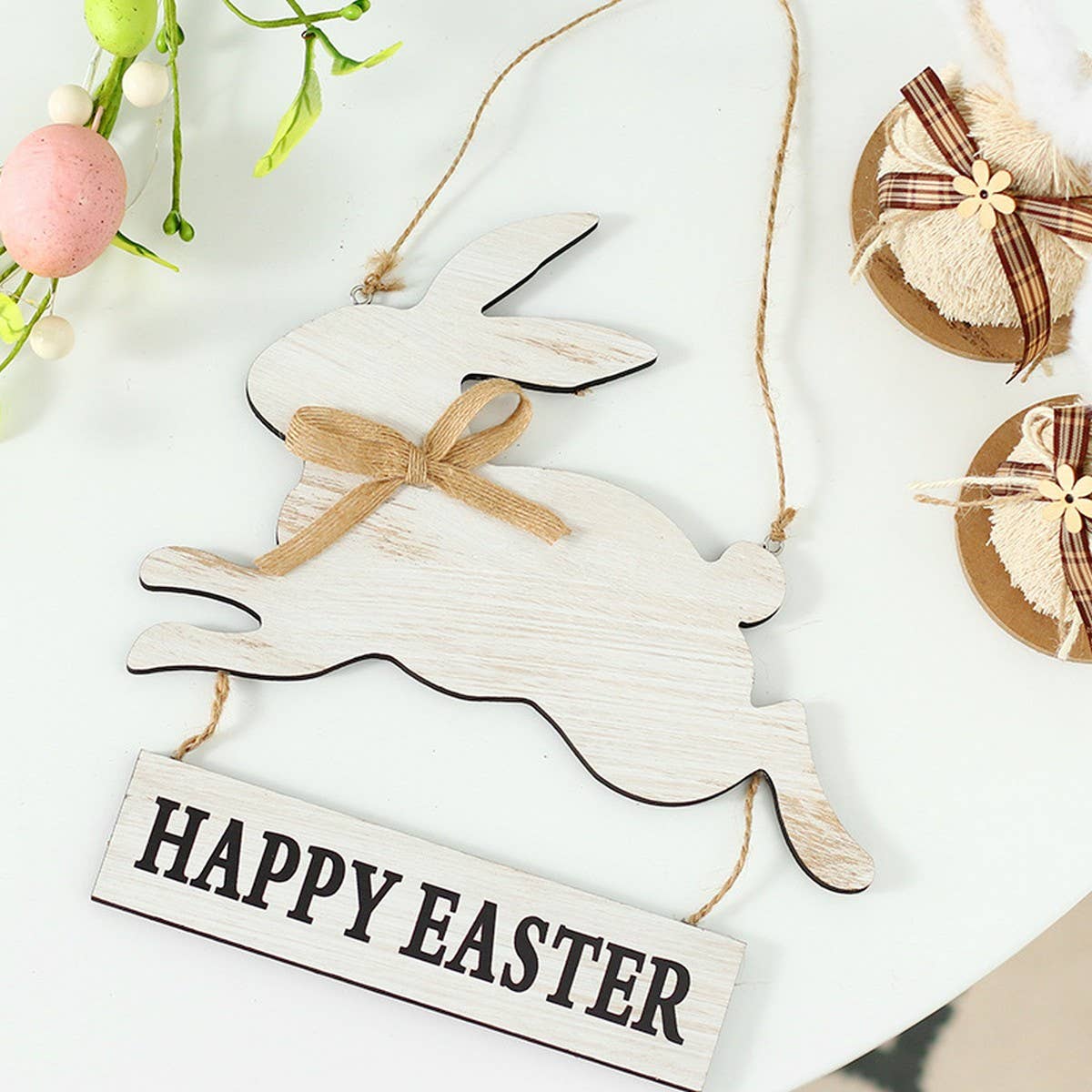 INS BUNNY LETTER WOODEN EASTER WALL DECOR_CWMM9898