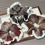 GENTLE RETRO PLAID LARGE COLO HAIR SCRUNCHIES_CWAHA2824