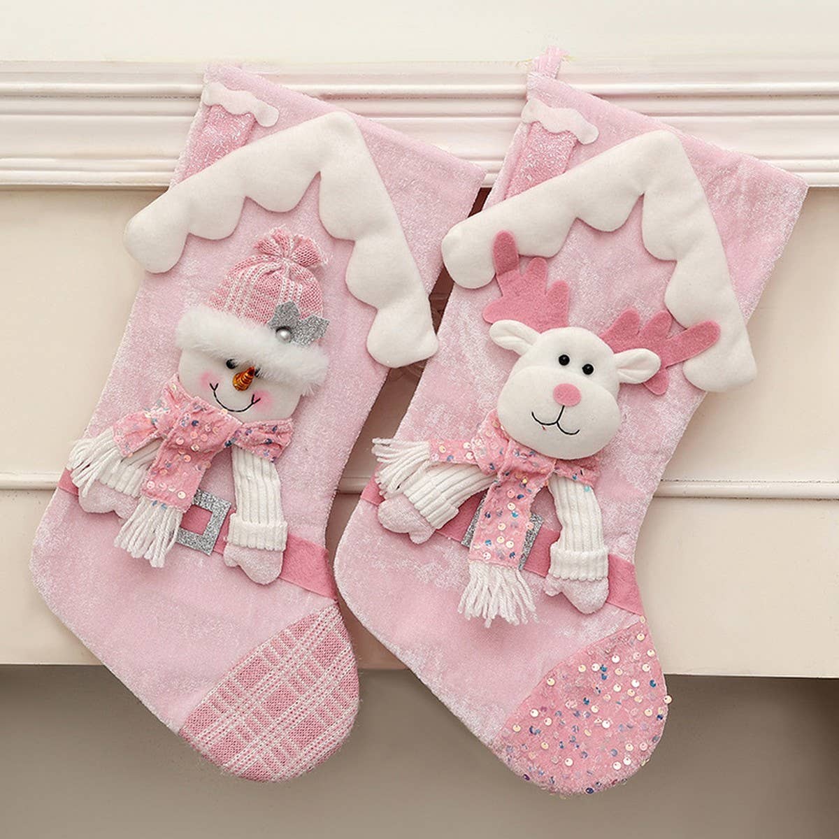 Cwmm9400_Christmas Decoration Socks Children Gift Bag